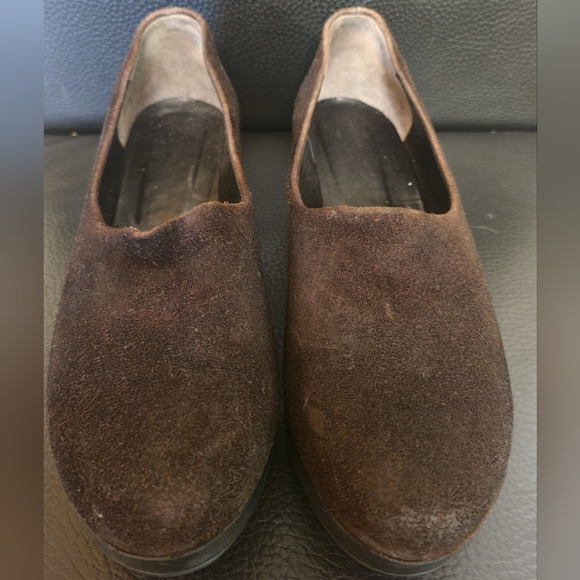 Robert Clergerie Brown Suede Platform Wedge Loafers, shoes in French sizing - Picture 3 of 10